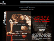 Tablet Screenshot of editions-normant.com